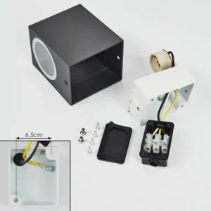hofstein Applique murale d'extérieur Skaabu Noir, Blanc, 1 lumière* Lampes Modernes
