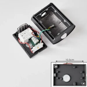 hofstein Applique murale d'extérieur Oiba LED Gris, 1 lumière* Lampes Modernes