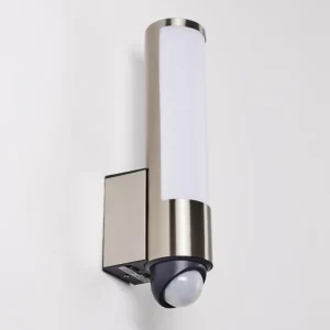 hofstein Applique murale d'extérieur Vasön LED Acier inoxydable, 1 lumière, Détecteur de mouvement* Lampes Modernes