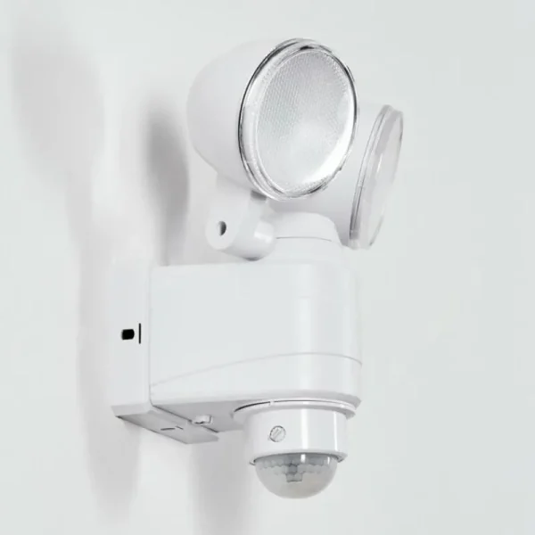 hofstein Applique murale d'extérieur Anyarhwi LED Blanc, 2 lumières, Détecteur de mouvement* Lampes Modernes