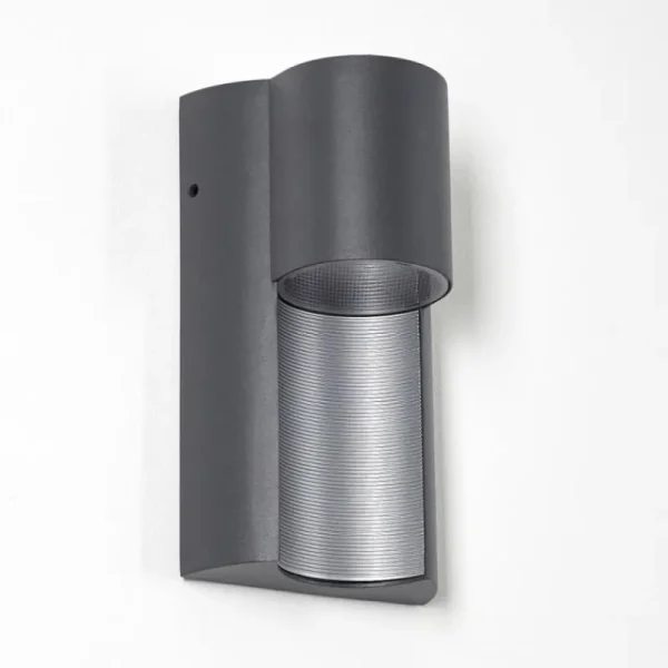 hofstein Applique murale d'extérieur Bormio Gris, Argenté, 1 lumière* Lampes Modernes