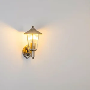 hofstein Applique murale d'extérieur Moskau Acier inoxydable, 1 lumière* Lampes Modernes