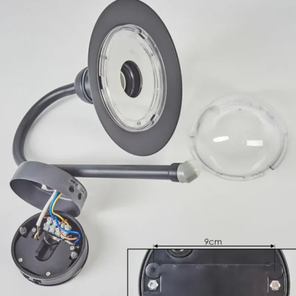 hofstein Applique murale d'extérieur Elima Anthracite, 1 lumière, Détecteur de mouvement* Lampes Modernes