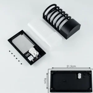 hofstein Applique murale d'extérieur Kurola Noir, 1 lumière* Lampes Modernes