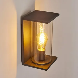 hofstein Applique murale d'extérieur Lesotho Noir, 1 lumière* Lampes Modernes