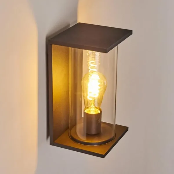 hofstein Applique murale d'extérieur Lesotho Noir, 1 lumière* Lampes Modernes