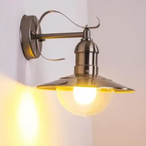 hofstein Applique murale d'extérieur Broni Acier inoxydable, 1 lumière* Lampes Modernes