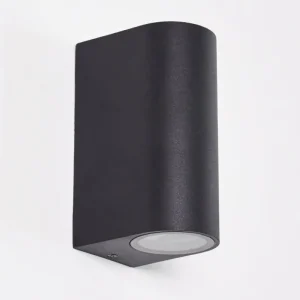 hofstein Applique murale d'extérieur Komoren LED Noir, 2 lumières* Lampes Modernes