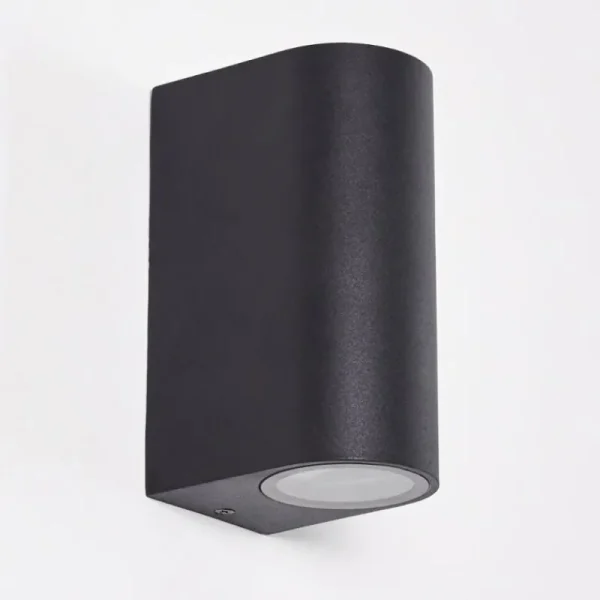 hofstein Applique murale d'extérieur Komoren LED Noir, 2 lumières* Lampes Modernes