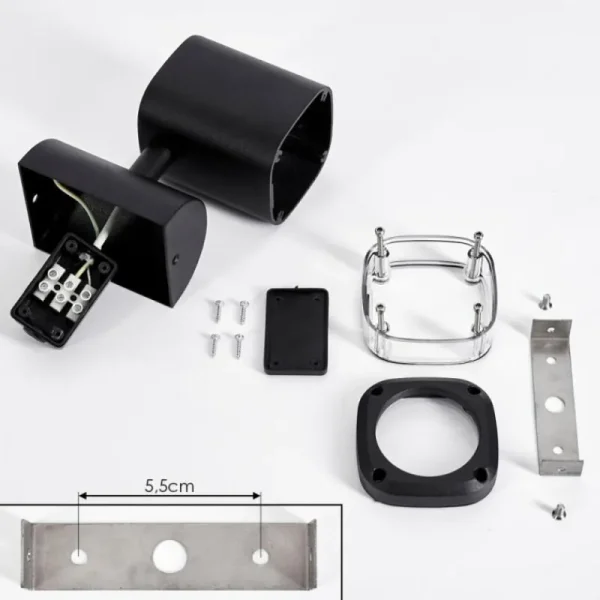 hofstein Applique murale d'extérieur Corneda Noir, 1 lumière* Lampes Modernes