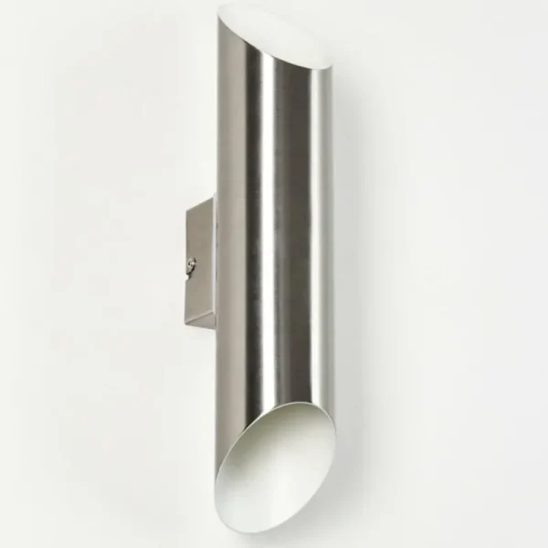 hofstein Applique murale d'extérieur Saulcy LED Acier inoxydable, 2 lumières* Lampes Modernes