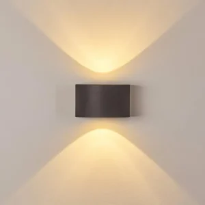 hofstein Applique murale d'extérieur Windhoek LED, 2 lumières* Lampes Modernes