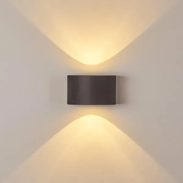 hofstein Applique murale d'extérieur Windhoek LED, 2 lumières* Lampes Modernes