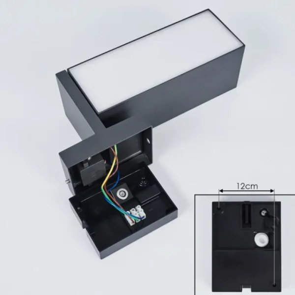hofstein Applique murale d'extérieur Swanek LED Anthracite, 1 lumière, Détecteur de mouvement* Lampes Modernes