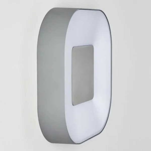 hofstein Applique murale d'extérieur Feldsted LED Argenté, 1 lumière, Changeur de couleurs* Lampes Modernes