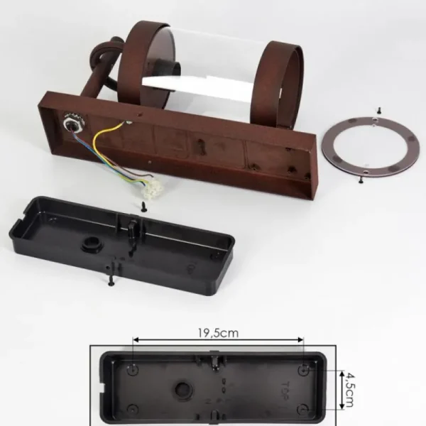 hofstein Applique murale d'extérieur Fulham Rouille, 1 lumière* Lampes Modernes