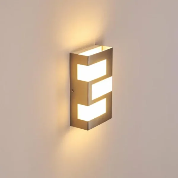 hofstein Applique murale d'extérieur Lannion LED Acier inoxydable, 3 lumières* Lampes Modernes