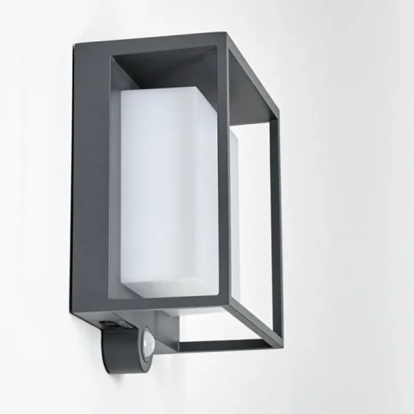 hofstein Applique murale d'extérieur Lansing LED Anthracite, 1 lumière, Détecteur de mouvement* Lampes Modernes