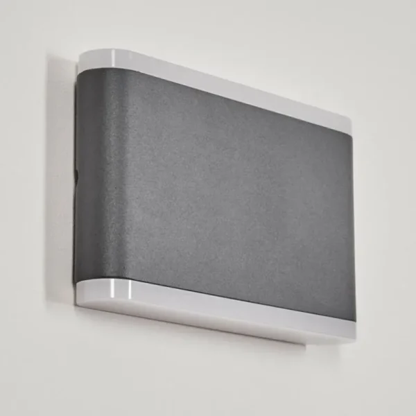 hofstein Applique murale d'extérieur Grude LED Anthracite, 2 lumières* Lampes Modernes