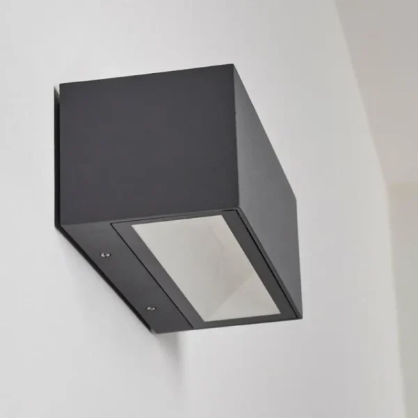 hofstein Applique murale d'extérieur Spidern LED Aluminium, 1 lumière* Lampes Modernes