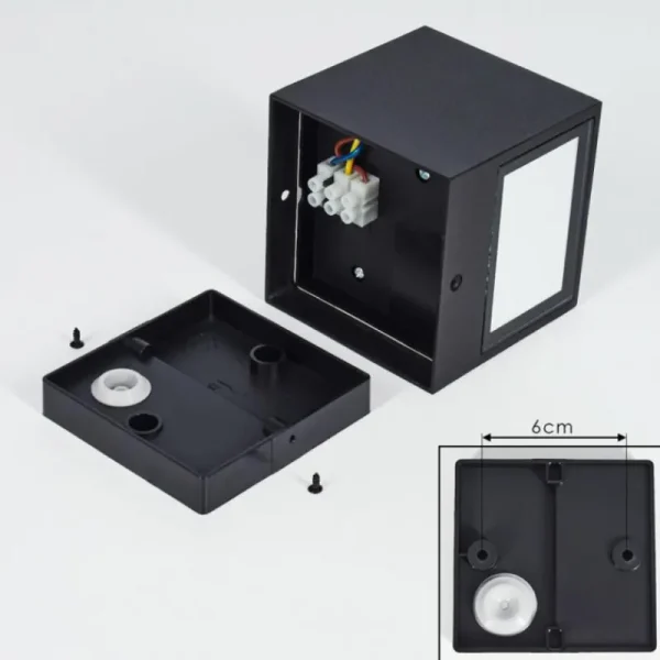 hofstein Applique murale d'extérieur Spidern LED Noir, 1 lumière* Lampes Modernes