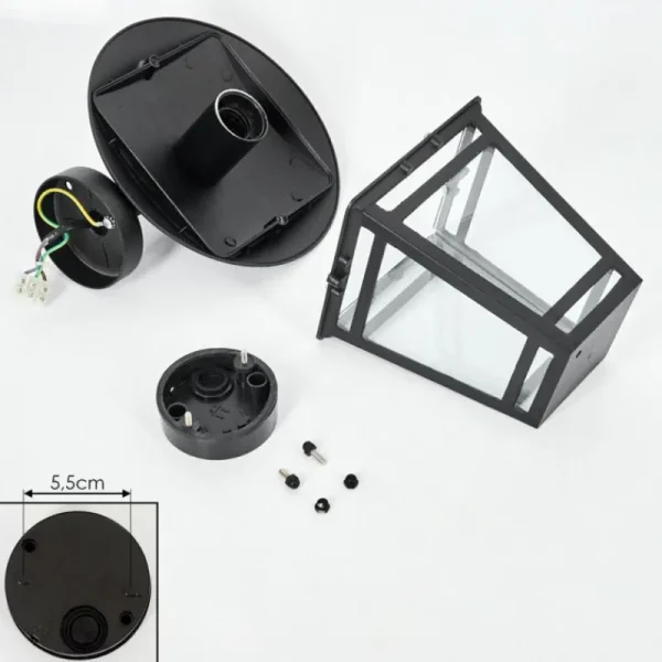 hofstein Applique murale d'extérieur Ausipar Noir, 1 lumière* Lampes Modernes