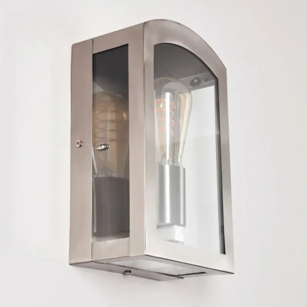 hofstein Applique murale d'extérieur Chipola Acier inoxydable, 1 lumière* Lampes Modernes