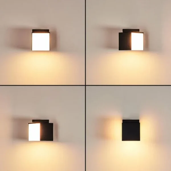 hofstein Applique murale d'extérieur Swanek LED Noir, 1 lumière* Lampes Modernes