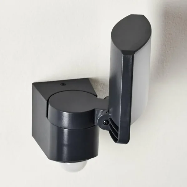 hofstein Applique murale d'extérieur Larvik LED Anthracite, 1 lumière, Détecteur de mouvement* Lampes Modernes
