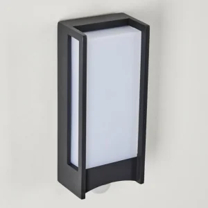 hofstein Applique murale d'extérieur Skove LED Anthracite, 1 lumière, Détecteur de mouvement* Lampes Modernes