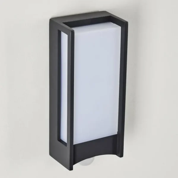hofstein Applique murale d'extérieur Skove LED Anthracite, 1 lumière, Détecteur de mouvement* Lampes Modernes