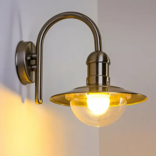 hofstein Applique murale d'extérieur Elima Acier inoxydable, 1 lumière* Lampes Modernes