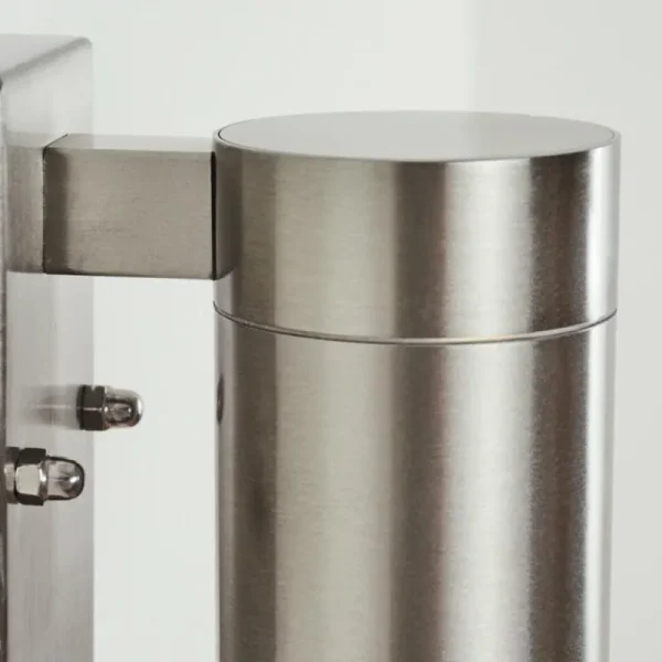 hofstein Applique murale d'extérieur Bessiebelle Acier inoxydable, 1 lumière, Détecteur de mouvement* Lampes Modernes