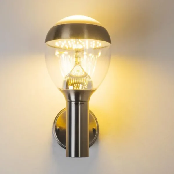 hofstein Applique murale d'extérieur CORDOVA LED Acier inoxydable, 1 lumière* Lampes Modernes
