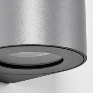 hofstein Applique murale d'extérieur Mora LED Gris, 2 lumières* Lampes Modernes