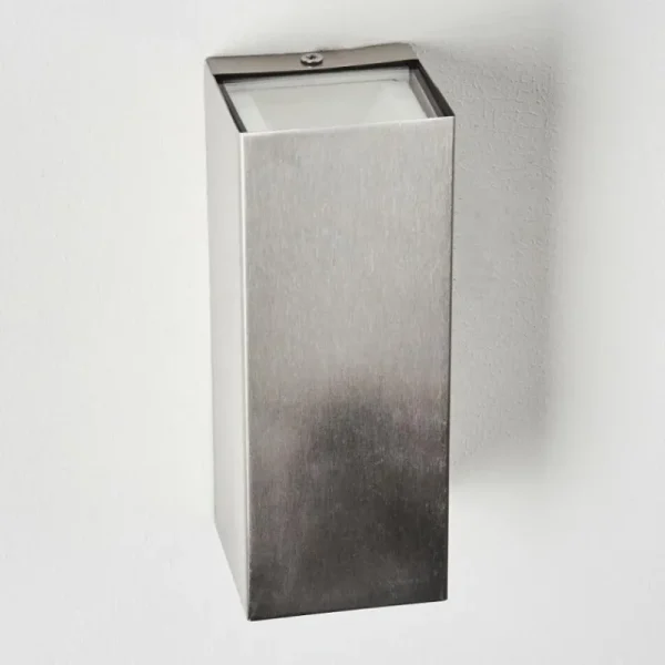hofstein Applique murale d'extérieur Bogachiel LED Acier brossé, 1 lumière* Lampes Modernes