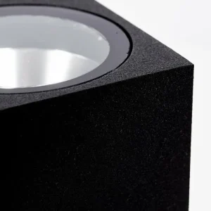 hofstein Applique murale d'extérieur Komoren LED Noir, 2 lumières* Lampes Modernes