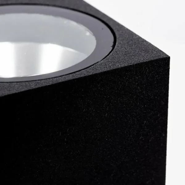 hofstein Applique murale d'extérieur Komoren LED Noir, 2 lumières* Lampes Modernes