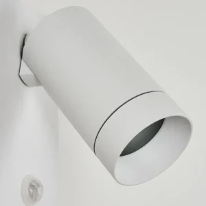 hofstein Applique murale d'extérieur Hakamken Blanc, 1 lumière, Détecteur de mouvement* Lampes Modernes