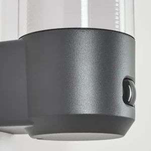 hofstein Applique murale d'extérieur Gondoyer Anthracite, 1 lumière, Détecteur de mouvement* Lampes Modernes