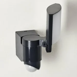 hofstein Applique murale d'extérieur Larvik LED Anthracite, 1 lumière, Détecteur de mouvement* Lampes Modernes