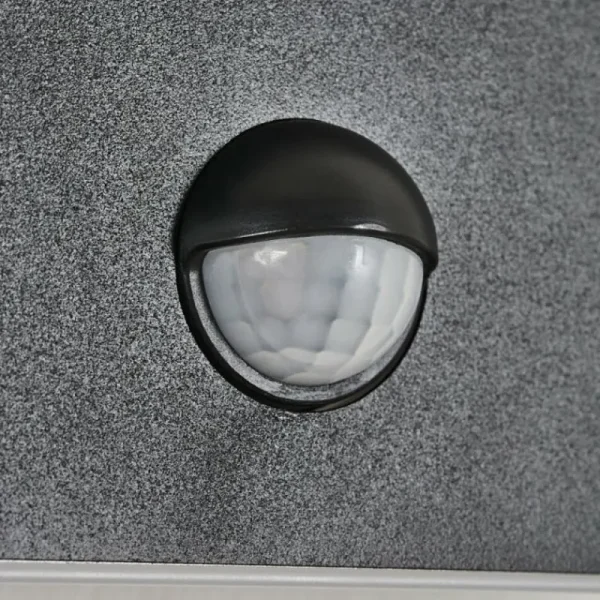 hofstein Applique murale d'extérieur Haga LED Noir, 1 lumière, Détecteur de mouvement* Lampes Modernes