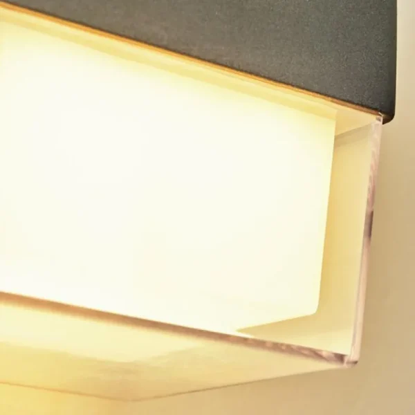 hofstein Applique murale d'extérieur Cesta LED Noir, 2 lumières* Lampes Modernes