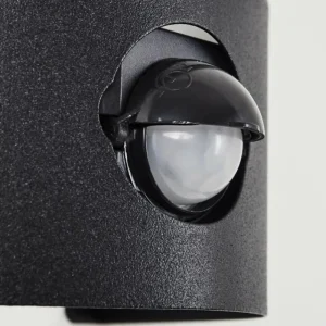 hofstein Applique murale d'extérieur Visnum Noir, Blanc, 1 lumière, Détecteur de mouvement* Lampes Modernes