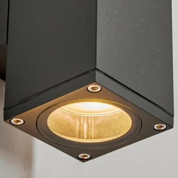 hofstein Applique murale d'extérieur Kastari Anthracite, 2 lumières* Lampes Modernes