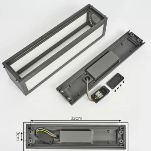 hofstein Applique murale d'extérieur Apidou LED Anthracite, 1 lumière* Lampes Modernes