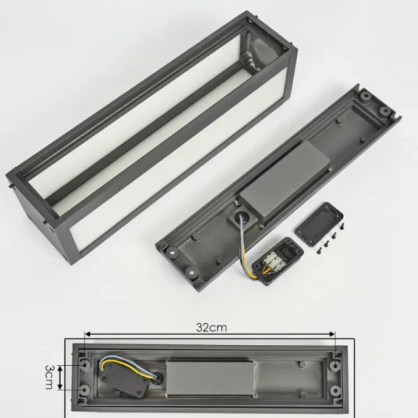 hofstein Applique murale d'extérieur Apidou LED Anthracite, 1 lumière* Lampes Modernes