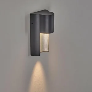 hofstein Applique murale d'extérieur Bormio Gris, Argenté, 1 lumière* Lampes Modernes