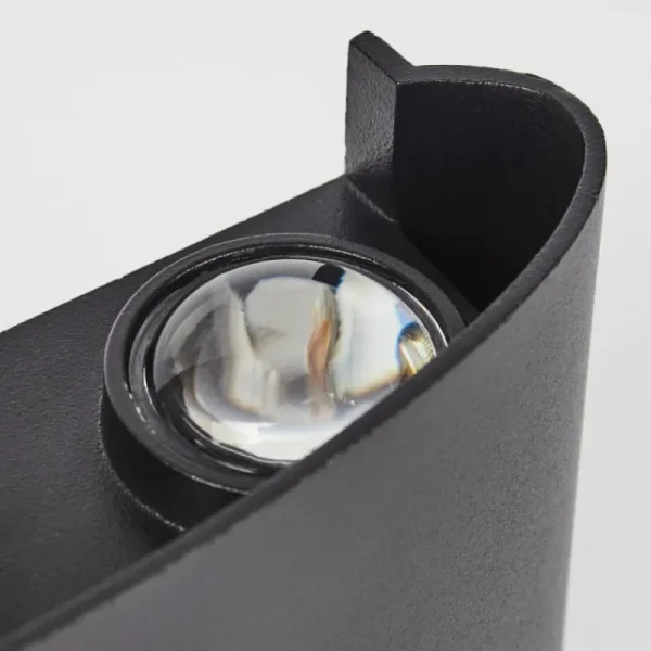 hofstein Applique murale d'extérieur Glencoe LED Noir, 6 lumières* Lampes Modernes