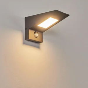 hofstein Applique murale d'extérieur Matlava LED Anthracite, Blanc, 1 lumière, Détecteur de mouvement* Lampes Modernes